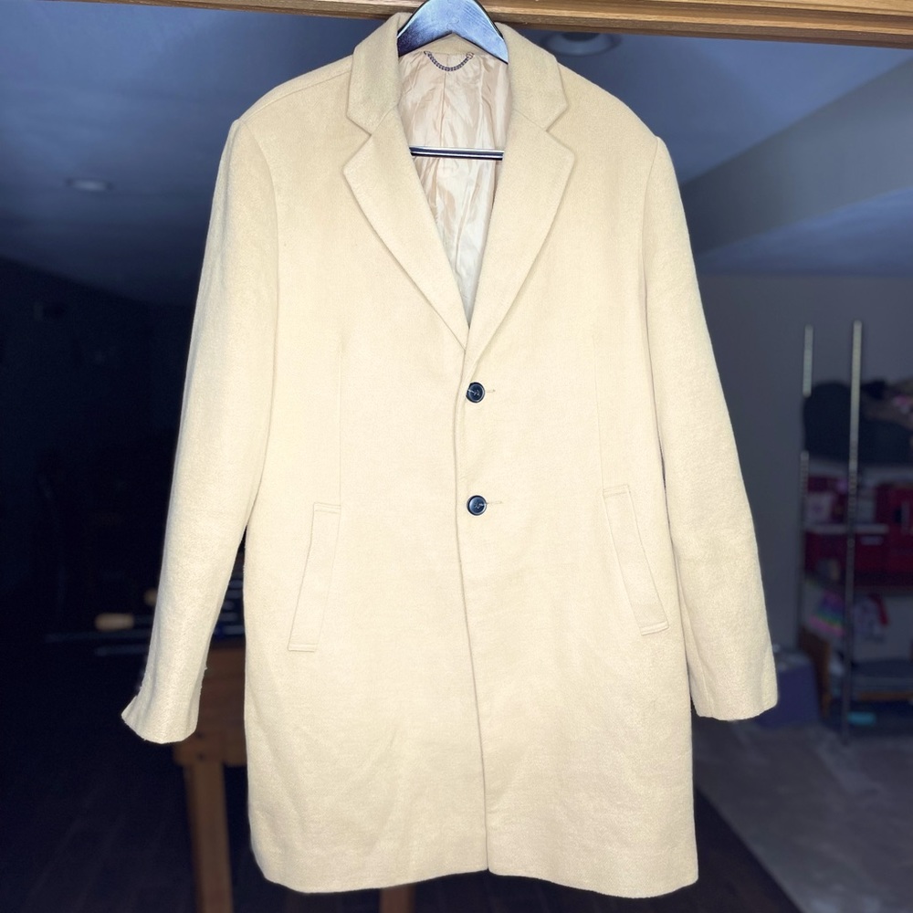 Topman Camel Overcoat